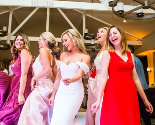 A Group of People Dancing in Formal Gowns