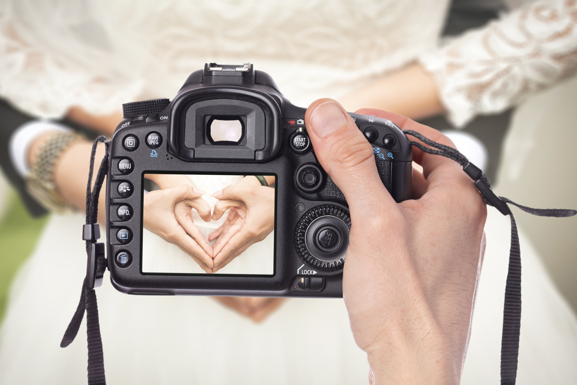 A Camera Capturing an Image of a Heart